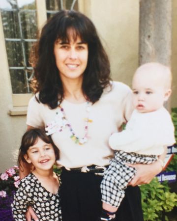 Danielle Gersh's childhood picture with her mother and brother. 